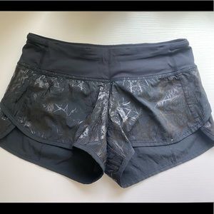 lululemon graffiti speed shorts